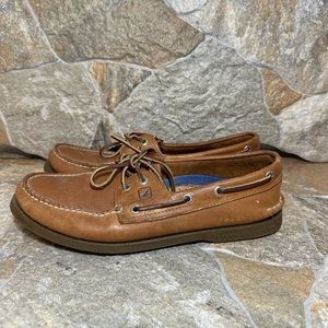 Sperry Men Shoes 10 M Brown 0197640 Leather Upper